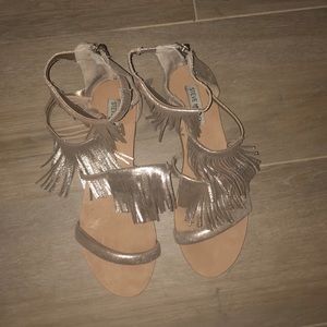 Gold sandals Steve Madden
